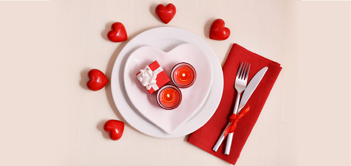 Come decorare la tavola per la cena di San Valentino